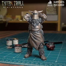 Chevalier 04 pre supported Jeu dnd miniature minis mini donjons dragons 32mm tytantroll miniatures Patreon fantaisie 3d print model - Mito3D