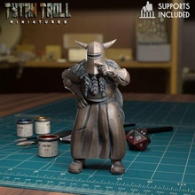 knight ni 08 - pre-supported game dnd minature minis mini dungeons dragons 32mm tytantroll miniatures patreon fantasy 3d print model - Mito3D