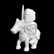 cavaliere a cavallo vari 3d print model - Mito3D