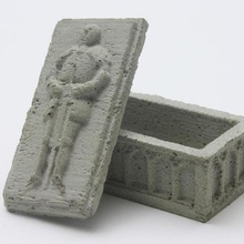 knight sarcophagus concrete game dungeon miniature mold mould tabletop tomb toy accessories 3d print model - Mito3D