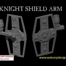 knight scale energy shield arm 3d print model - Mito3D
