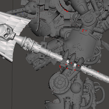 Chevalier dimensionné type bâton Jeu 40k marteau guerre impérial aumônier sombre espace Marin 3d print model - Mito3D