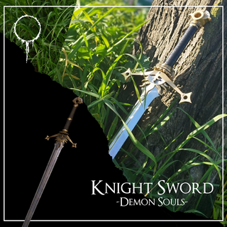 knight sword - demon souls games dark elden ring medieval weapon fantasy replica 3d print model - Mito3D