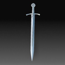 knight sword tool weapons knife dager high-poly printable-model blade 3d print model - Mito3D