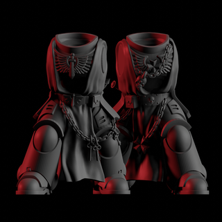 cavalleresco corpi torsi gioco guerra bit cavalieri templare angoli martello 3d print model - Mito3D