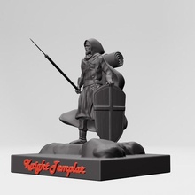 şövalyeler Tapınakçı 3 boyutlu yazdırılabilir minyatür Tarih savaş Haçlılar 3d model modelleme 3dptinting oyun reçine aksiyon figürü şekil Sanat obj stl heykel 3d print model - Mito3D