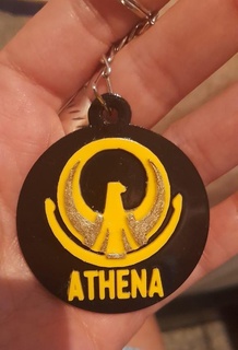 şövalyeler zodyak Athena anahtar yüzük çeşitli anahtarlık 3d print model - Mito3D