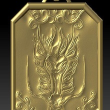 knights zodiac dragon medal