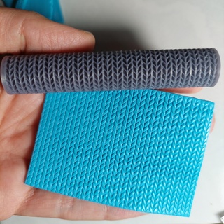 tricotar padronizar rolo PIN polímero argila textura estampagem gravar relevo debosse joalheria ferramenta brincos 3d print model - Mito3D
