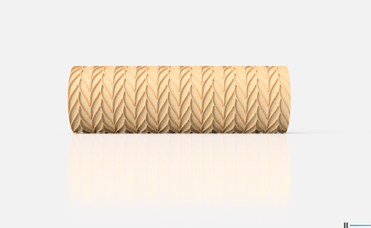 tricoter texture rouleau polymère argile boucles d'oreilles coupeur 3d print model - Mito3D