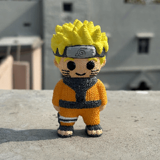 tricotado naruto arte tricotado naruto naruto anime crochê naruto tricotado tricotar crochê lã nosupports printinplace 3d print model - Mito3D