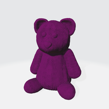 tricoté nounours ours mignonne petit laine mini farci jouet peluche tricoter crochet 3d print model - Mito3D