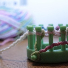 knitting loom 6cm diameter 12 pins various baby clothing diy 3d print model - Mito3D