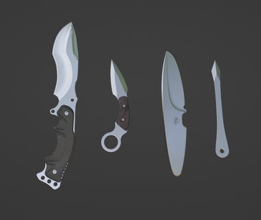 cuchillos cuchillo cuhillos armas arma cortadores puñalada 3d print model - Mito3D