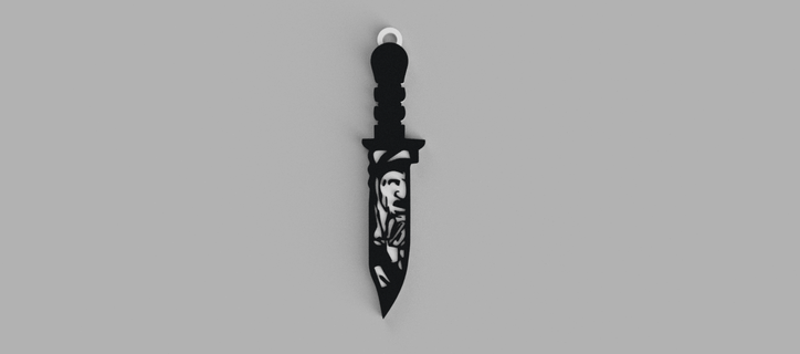 bıçaklar cadılar bayramı korku Freddy Krueger kâbus karaağaç sokak anahtarlık kolye küpe 3d print model - Mito3D