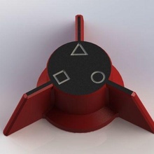 Knopf 6 mm klassisch Tintenfisch Spiel Achse Werkzeug Ender Prusa 3d Drucker Teile 3d print model - Mito3D