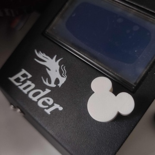 knob cap mickey mouse ender dragon 3 3d printer disney electronics potenciometer arduino creatility 3d print model - Mito3D