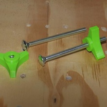 knob captive nut tool parts 3d print model - Mito3D