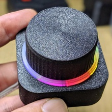 knob renk halka açtı aracı elektronik ses düğmesi döner kodlayıcı remix neopixel yüzük neopixels 3d print model - Mito3D