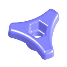 m5 knob handle button door furniture diy star tool scroll wheel screw nut tightening 3d print model - Mito3D