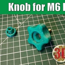 manopola bullone m6 dado strumento strumenti vite 3d print model - Mito3D