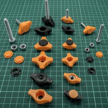 knobs caps tool bolt butterfly nut knob cap screw 3d print model - Mito3D