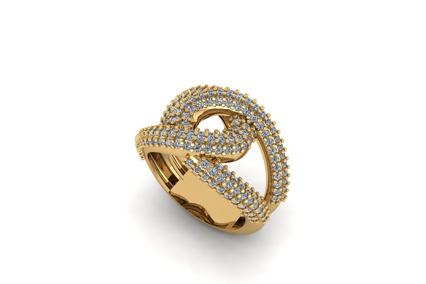 nudo diamante anillo 212 anillos oro plata stl expediente joyería joya 3d impreso accesorios impresión 3dprint mujer piedra preciosa arco 3D print model - Mito3D