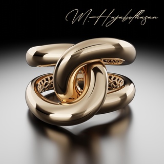 nodo oro squillare gioielleria argento stampabile diamante anelli Fidanzamento brillante moda cad carati gioiello gemma 3d print model - Mito3D