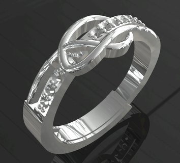 knot ring 3d print model - Mito3D