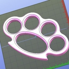 knuckle duster 3d print model - Mito3D
