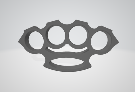 knuckle duster mid-size dusters 3d print model - Mito3D