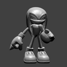 knuckles game jannie mow 3d print model - Mito3D