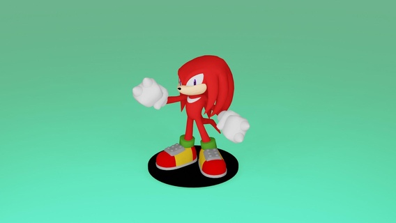 knuckles Various sonic 3d print model - Mito3D