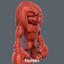 knuckles easy print support 3d print model - Mito3D