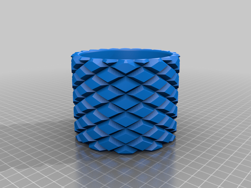 gerändelt Schüssel Container Snack Halter Unterstützung Lebensmittel Träger Behälter Box Organisation Lager 3D print model - Mito3D