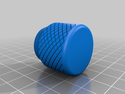 knurled keychain container 3d print model - Mito3D