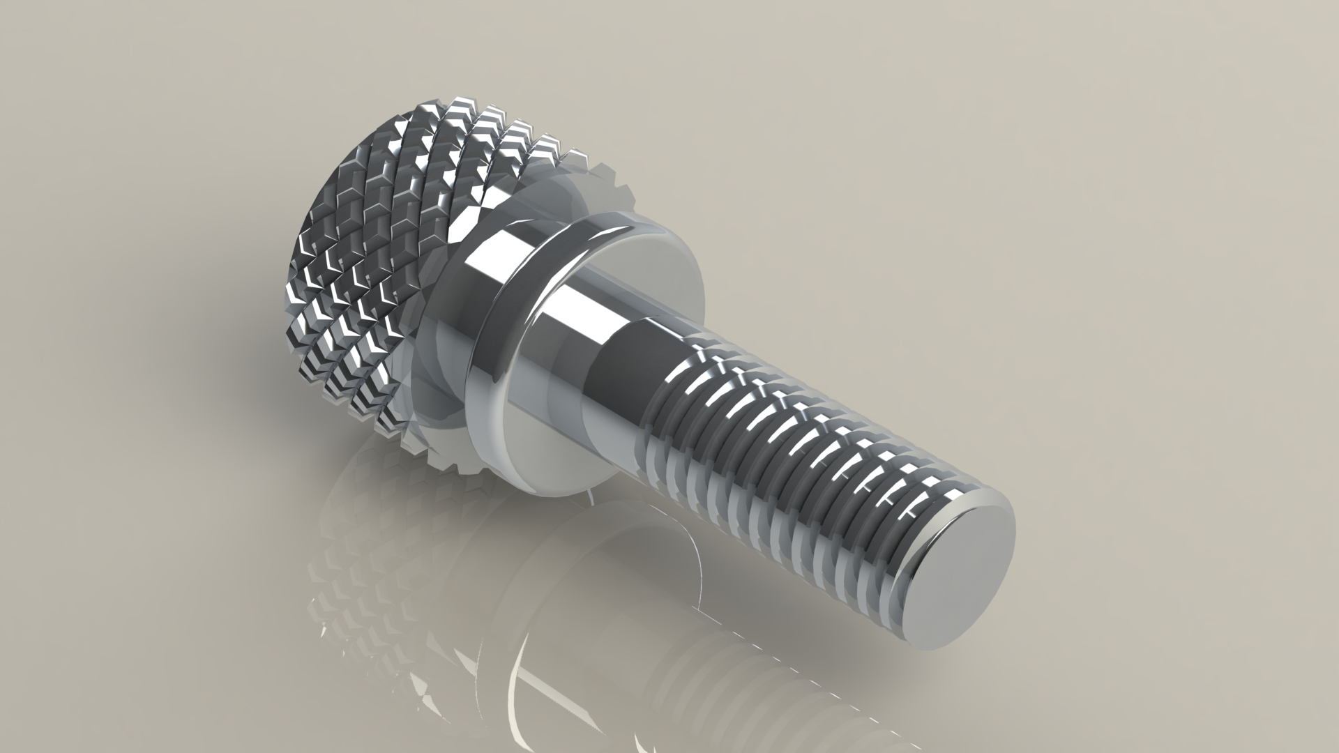 knurled screw avellan countersunk countersinking page din flat iso 3D print model - Mito3D