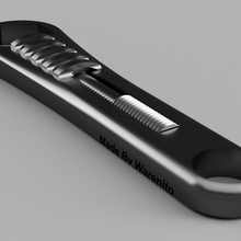 knurled wrench tool 3d print model - Mito3D