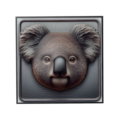 koala hayvan rahatlama sanat hayvanlar yeggi mito3d büst google kolye madalyon animal relief wall art duvar 3d print model - Mito3D