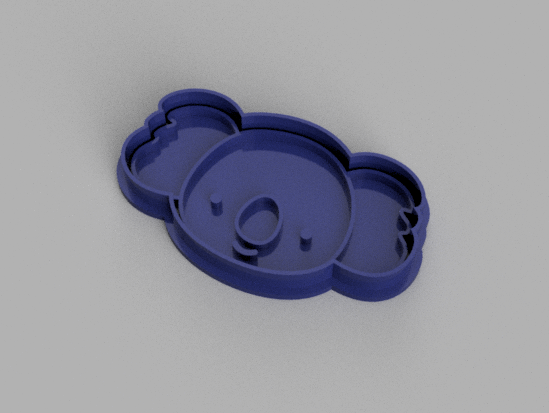 koala cookie cutter Home cutting 3D print model - Mito3D