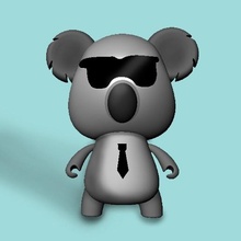 koala designer art toy 3d print model - Mito3D