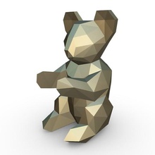 koala figure art origami papercraft cartoon toy statue sculpture miniatures design interior figurine decor animal 3dprint pendants lowpoly jewelry print gift 3d print model - Mito3D