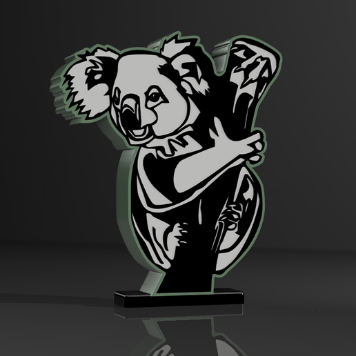 koala lamp 3D print model - Mito3D