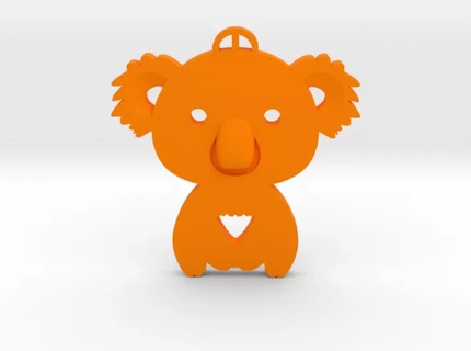 coala pingente pingente pingente animal coala Austrália fofa 3d print model - Mito3D