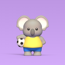 coala futebol 3d print model - Mito3D