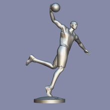 kobe bryant gadget nba basketball player man male human character sculpture 3d color printing lakers 3d print model - Mito3D
