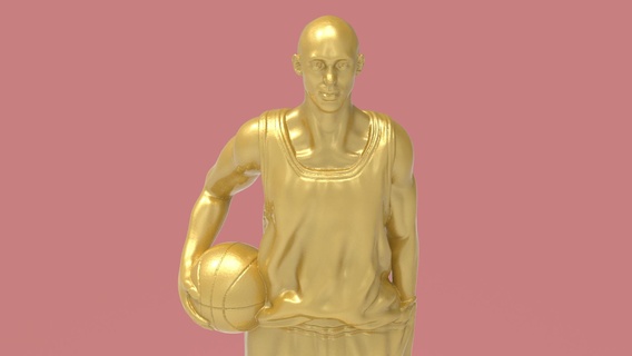 kobe bryant fallimento nba sport pallacanestro arte scolpire scultura arredamento decorazione statua figurina miniatura 3d print model - Mito3D