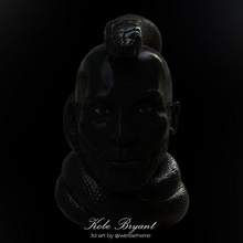 kobe bryant stl bearded version fashion basketball football sport ball face sculpt man 3d print model - Mito3D