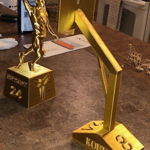 kobe Heykeli hoop oyun laker heykel lakers kara mamba bryant 3D print model - Mito3D