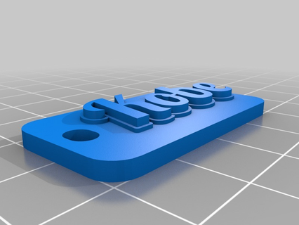 Kobe özelleştirilmiş anahtarlık 3d print model - Mito3D